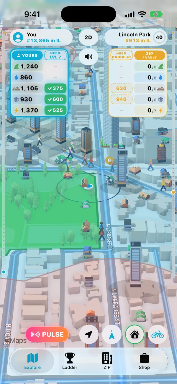 Exploring the map